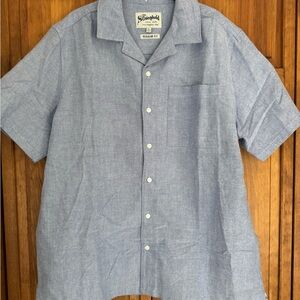 Men's Light Blue Casual Button Down Shirt